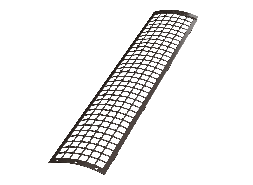 ТН ПВХ 125/82 мм, защитная решетка водосточного желоба 0,6 м, темно-коричневый, шт.